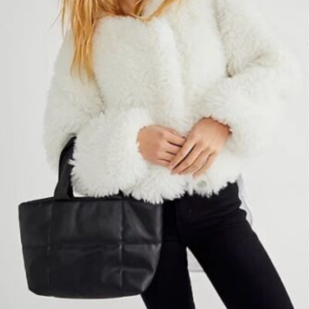 Free People Mini Cloud Tote in Black